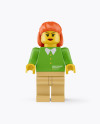 Woman Mini Figure Mockup