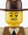 Sheriff Mini Figure Mockup