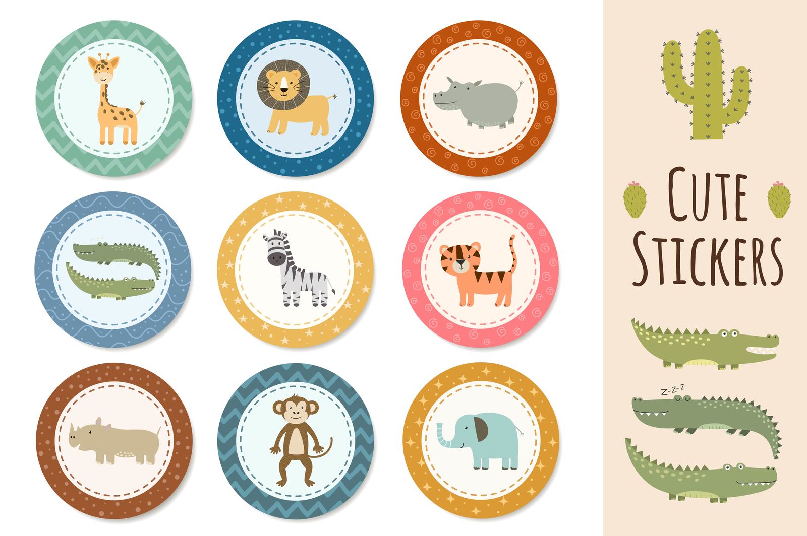 Safari adventures: patterns &amp; stickers