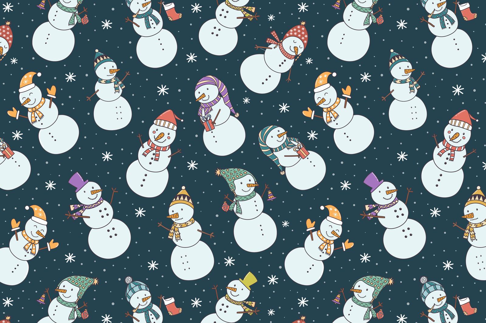 Let It Snow: seamless patterns & cards Let It Snow: seamless patterns & cards