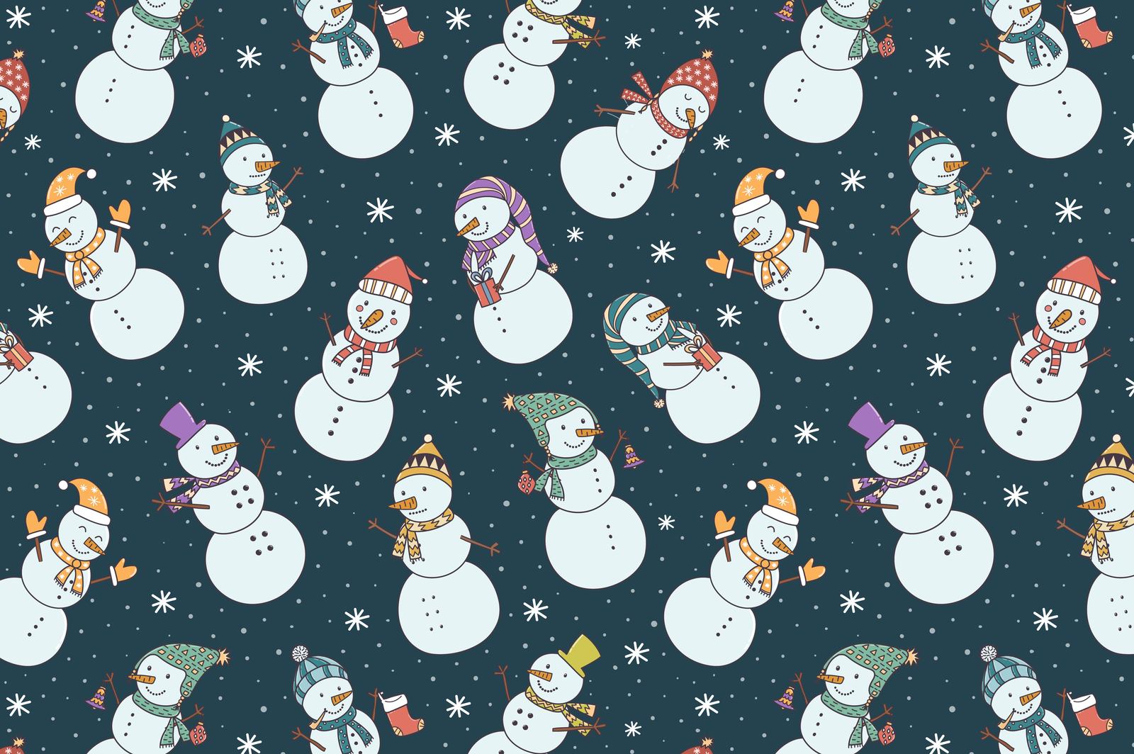 Let It Snow: seamless patterns &amp; cards