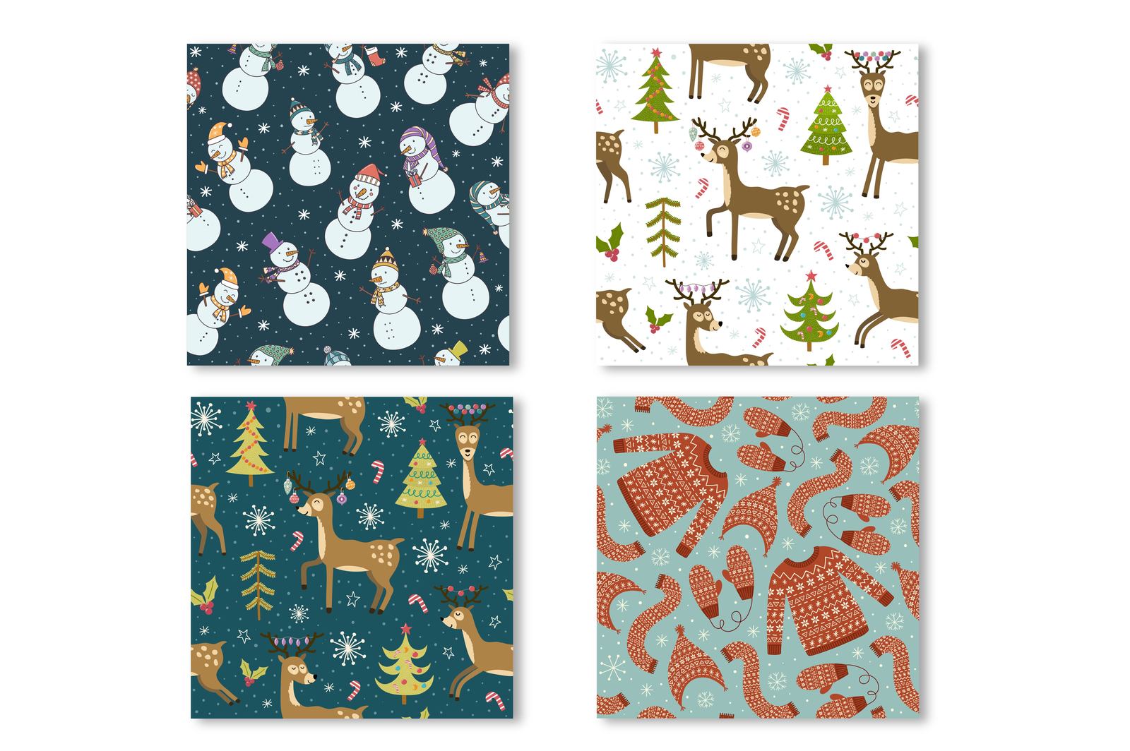 Let It Snow: seamless patterns &amp; cards