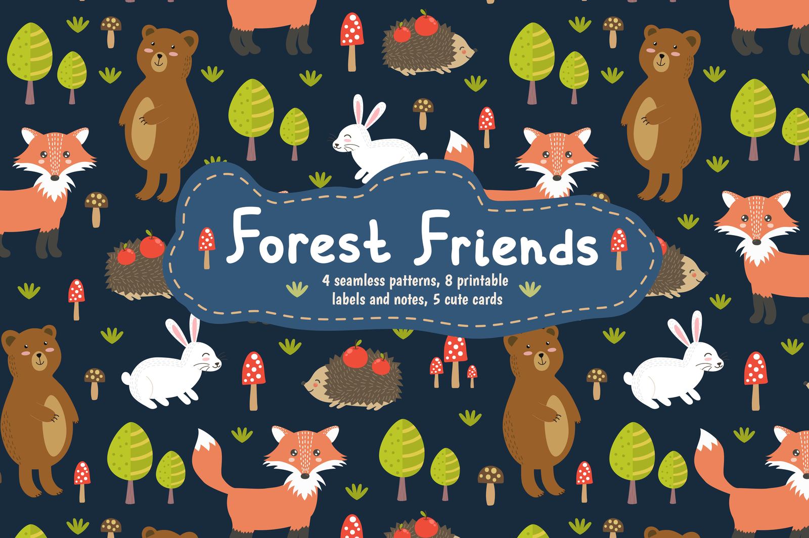 Forest Friends: patterns &amp; cards