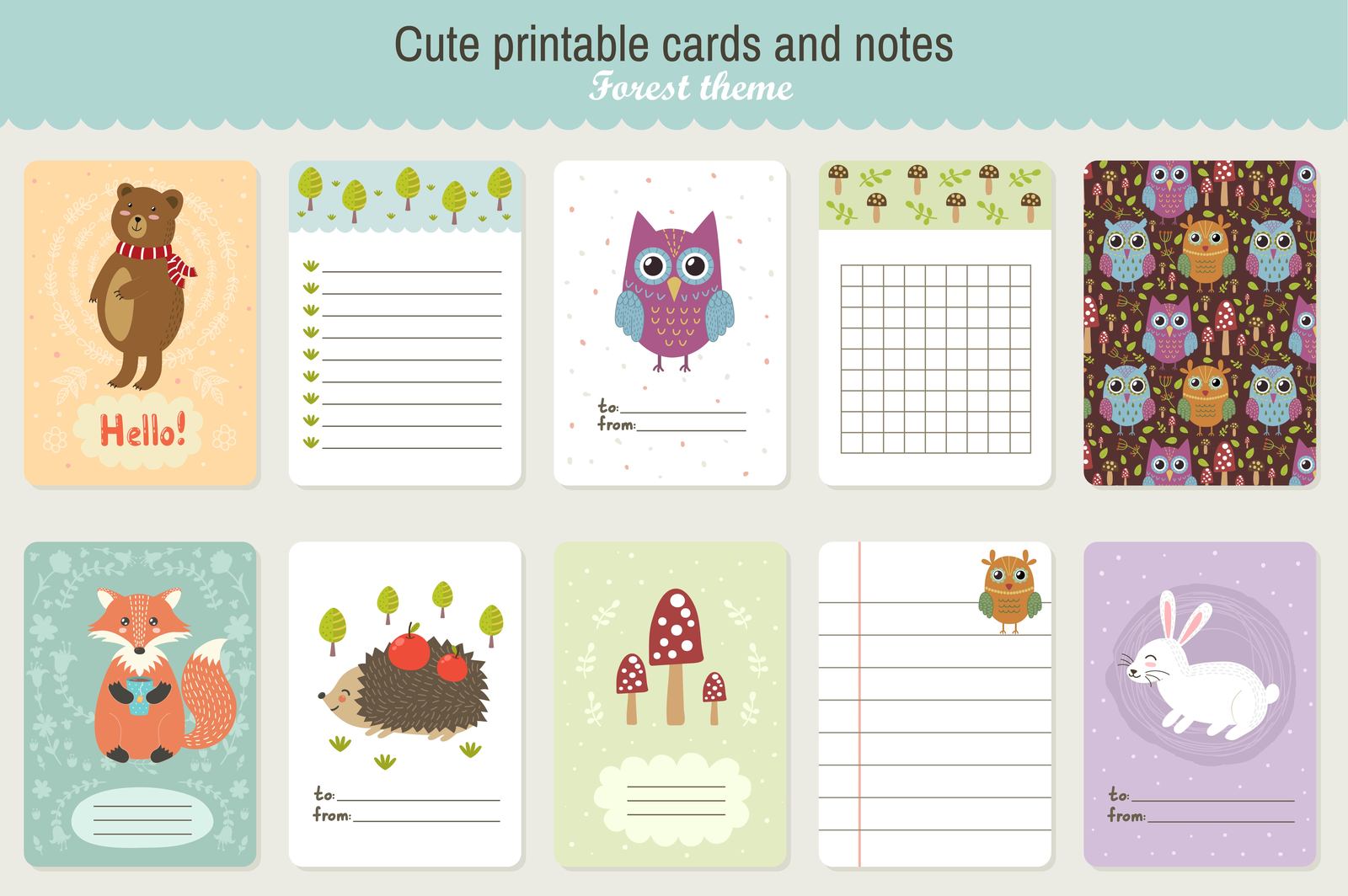 Forest Friends: patterns &amp; cards