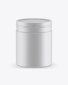 Matte Protein Jar Mockup (High-Angle Shot)