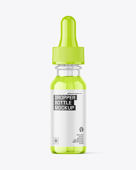Clear Dropper Bottle Mockup
