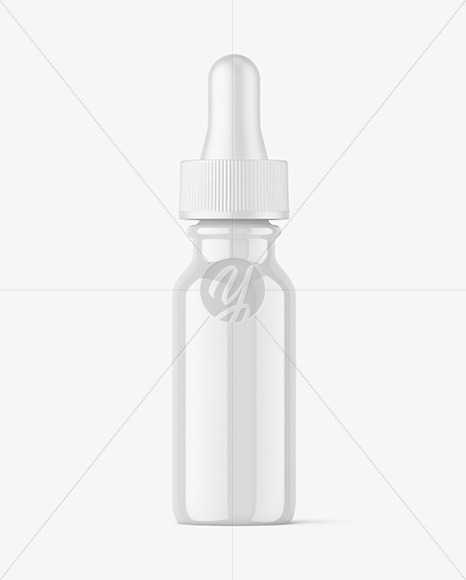 Glossy Dropper Bottle Mockup