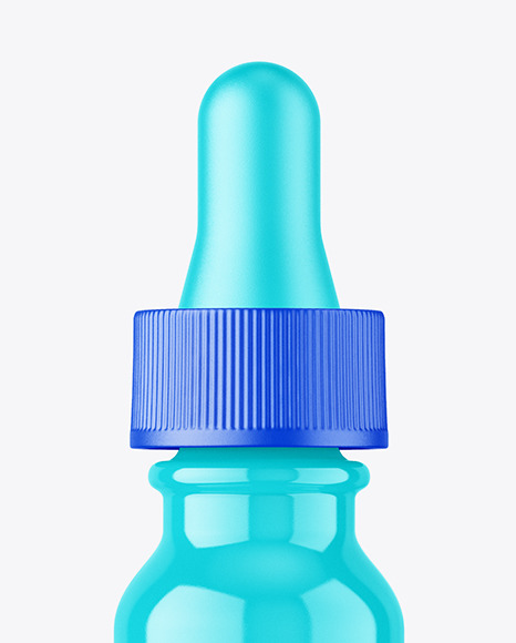 Glossy Dropper Bottle Mockup