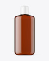 Amber Plastic Bottle Mockup