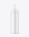 Matte Plastic Sauce Bottle Mockup