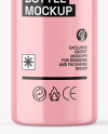 Clear Cosmetic Bottle with Liquid Soap Mockup