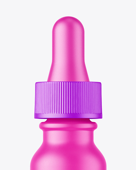 Matte Dropper Bottle Mockup