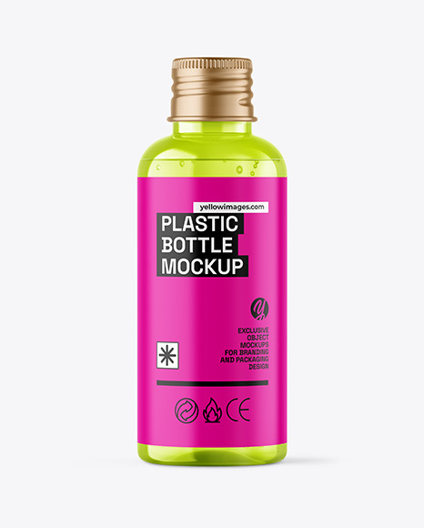 Clear Cosmetic Bottle Mockup