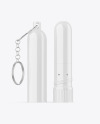 Opened Glossy Inhaler Stick Mockup