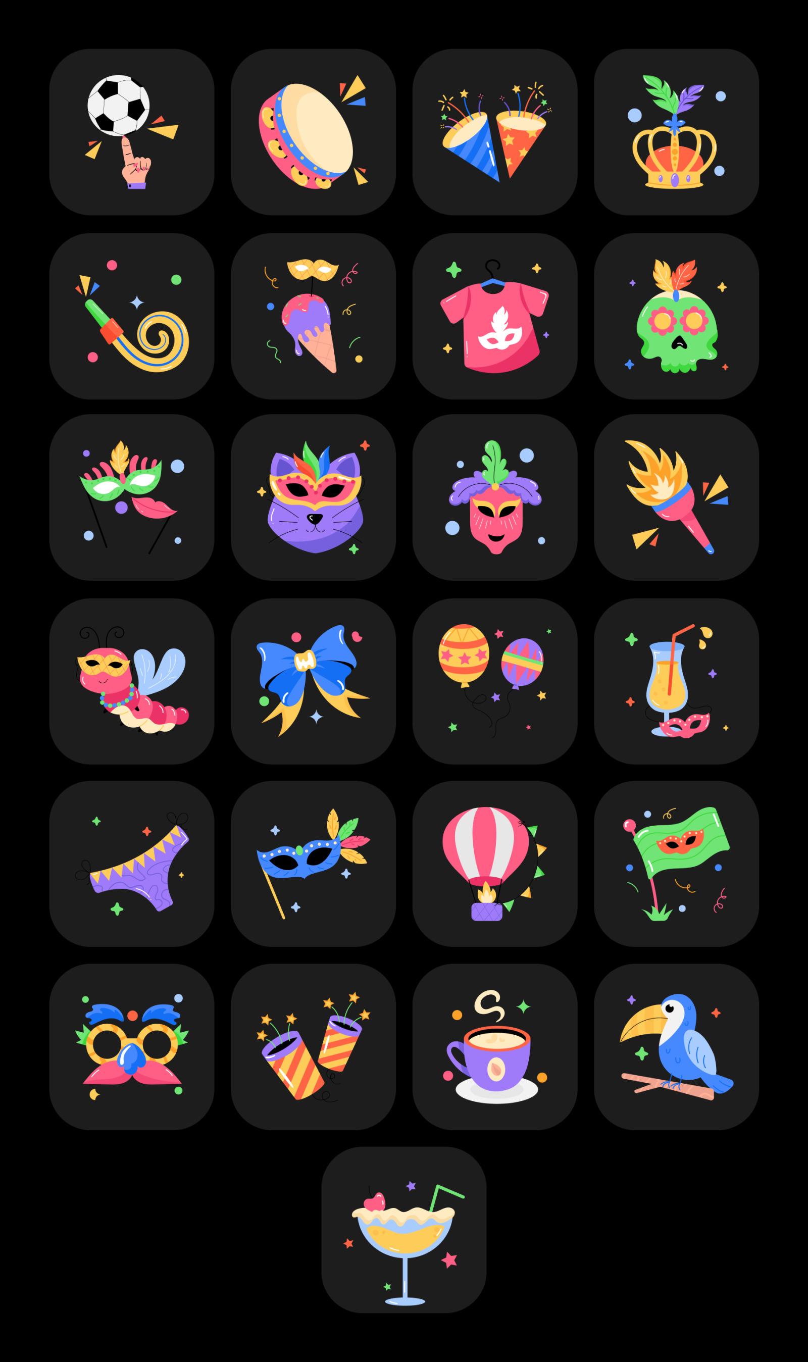 Animated Rio Carnival Stickers Animated Rio Carnival Stickers