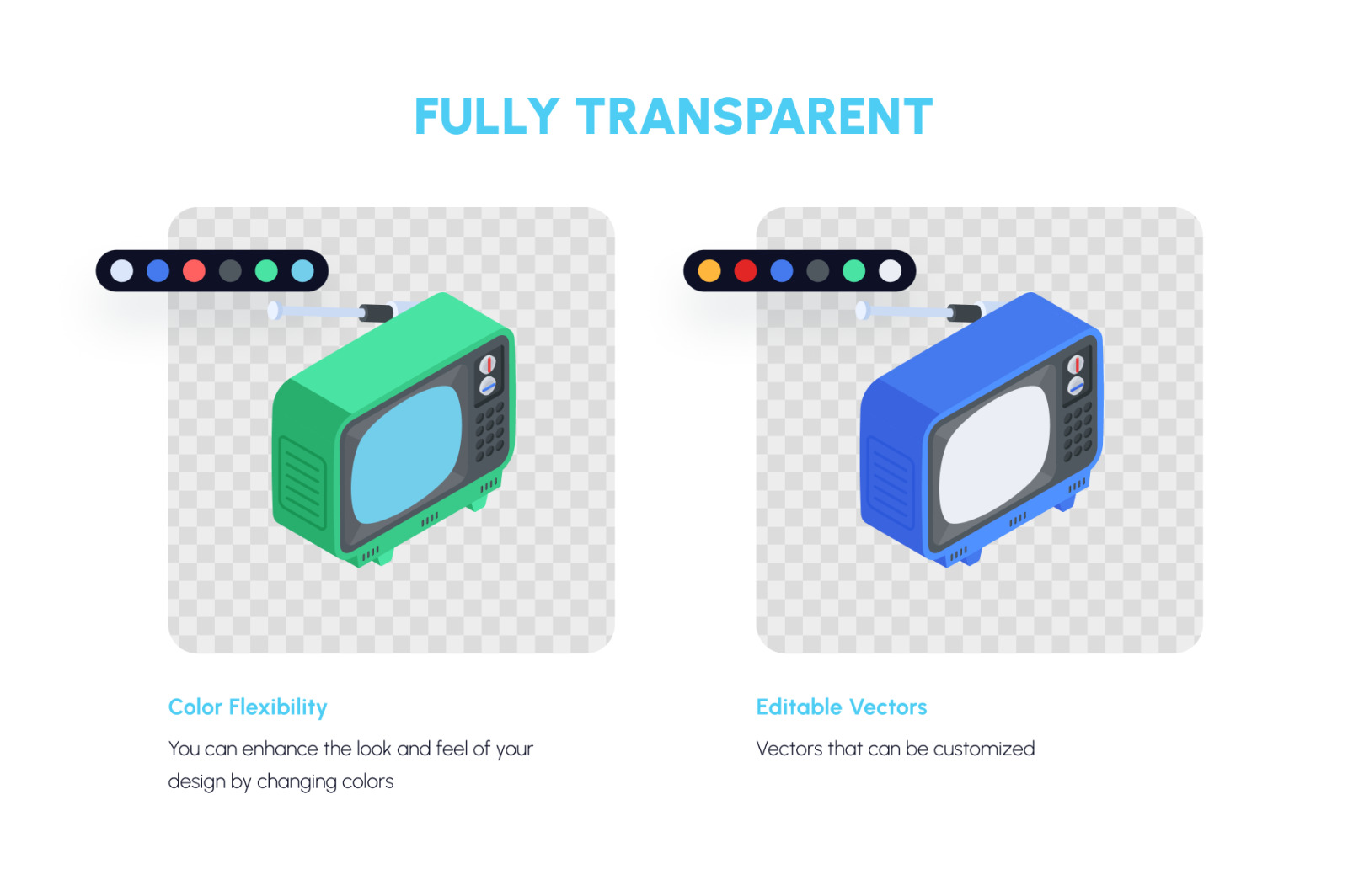 Isomeric Webinar and Podcast Icons