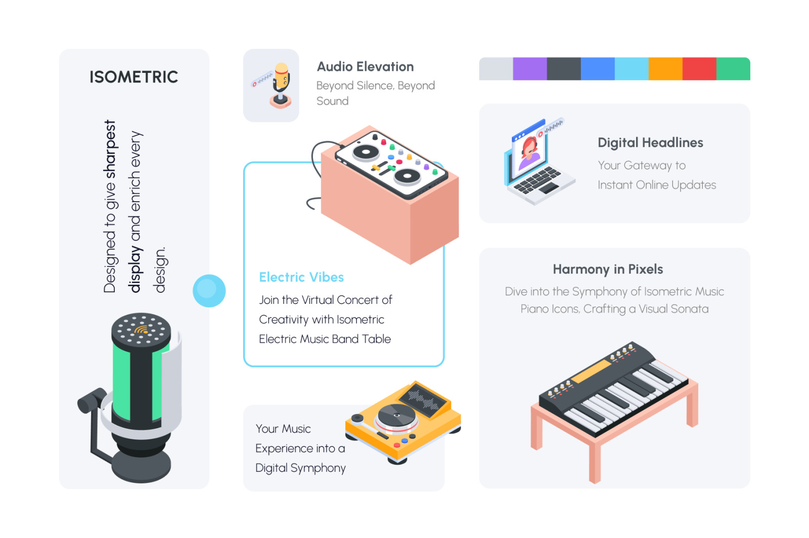 Isomeric Webinar and Podcast Icons