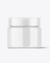 Glossy Cosmetic Jar Mockup