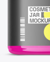 Glossy Cosmetic Jar Mockup