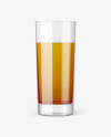 Glass With Apple Juice Mockup