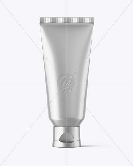 Metallic Cosmetic Tube Mockup