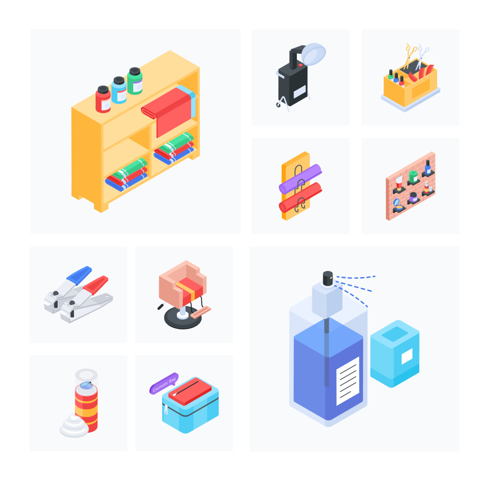 Animated Barber Icon Set Animated Barber Icon Set