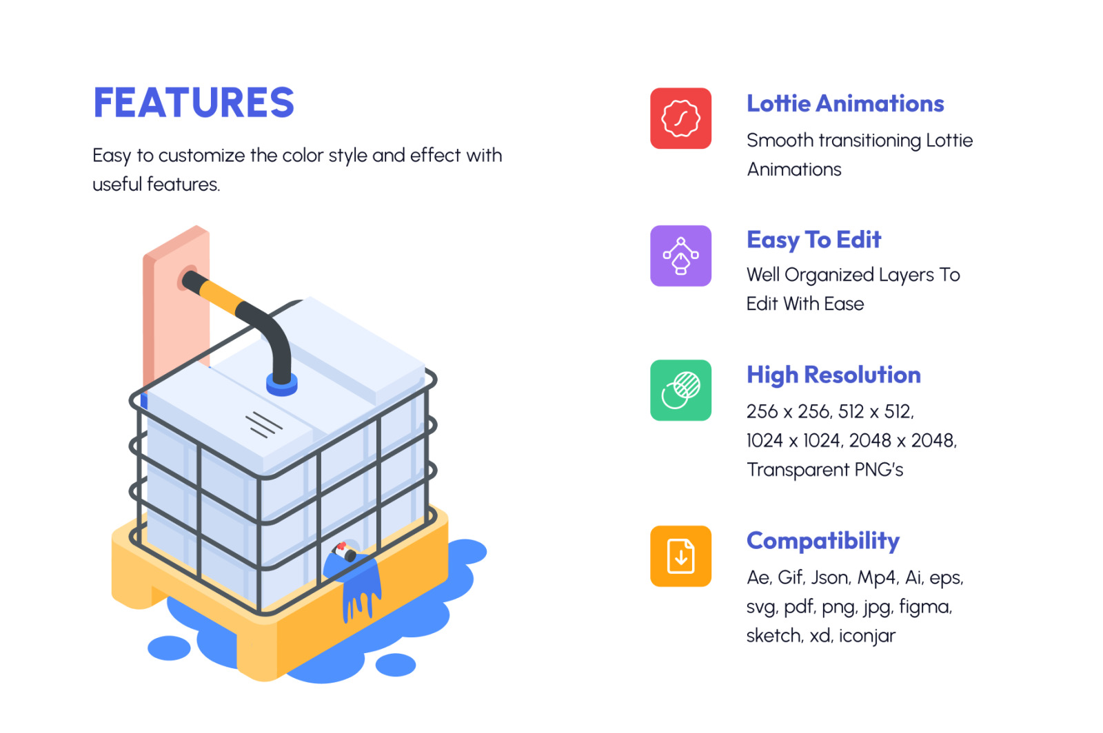 Plumbing Isometric Icons Plumbing Isometric Icons