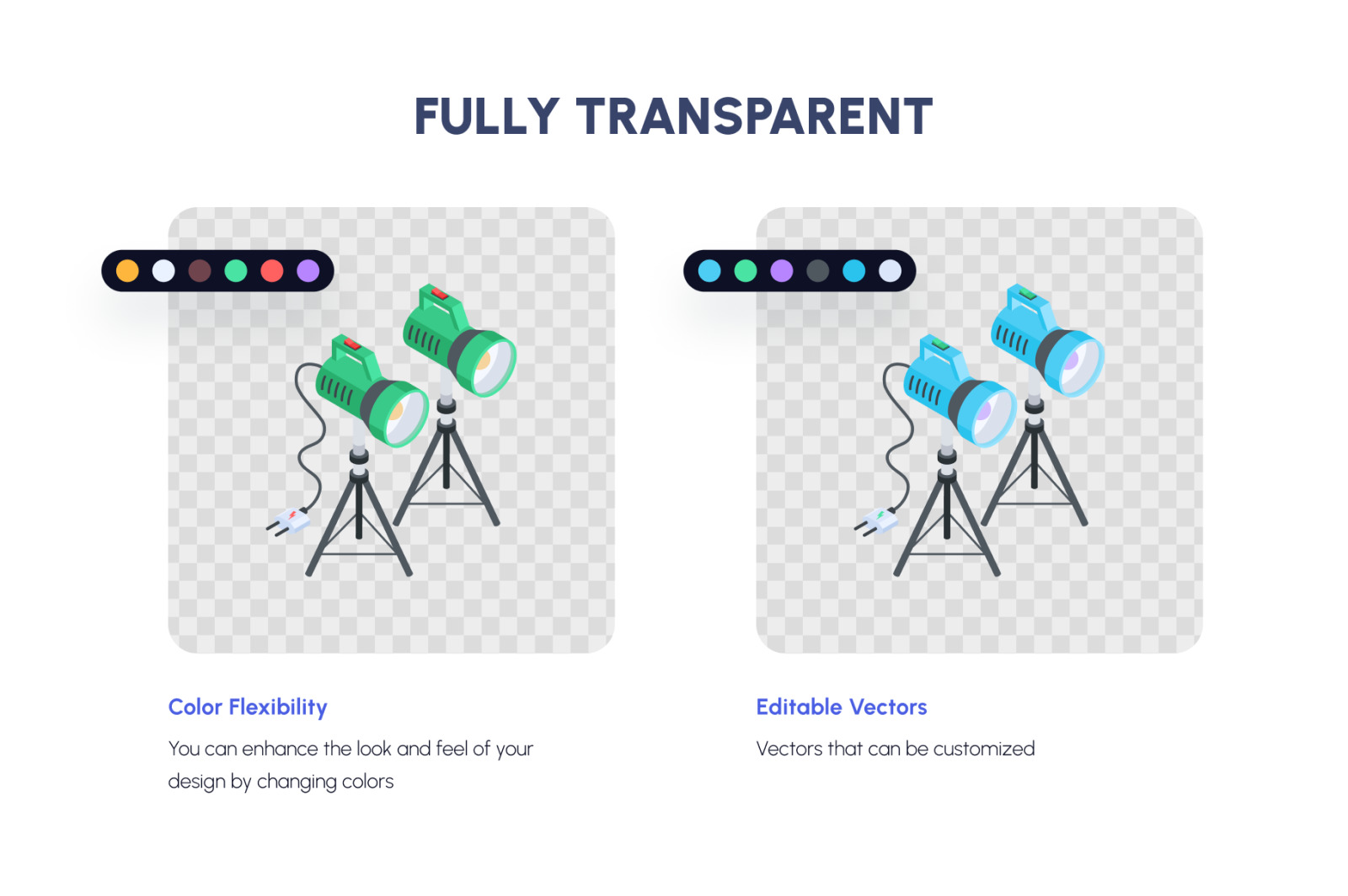 Animated Isometric Photography Icons