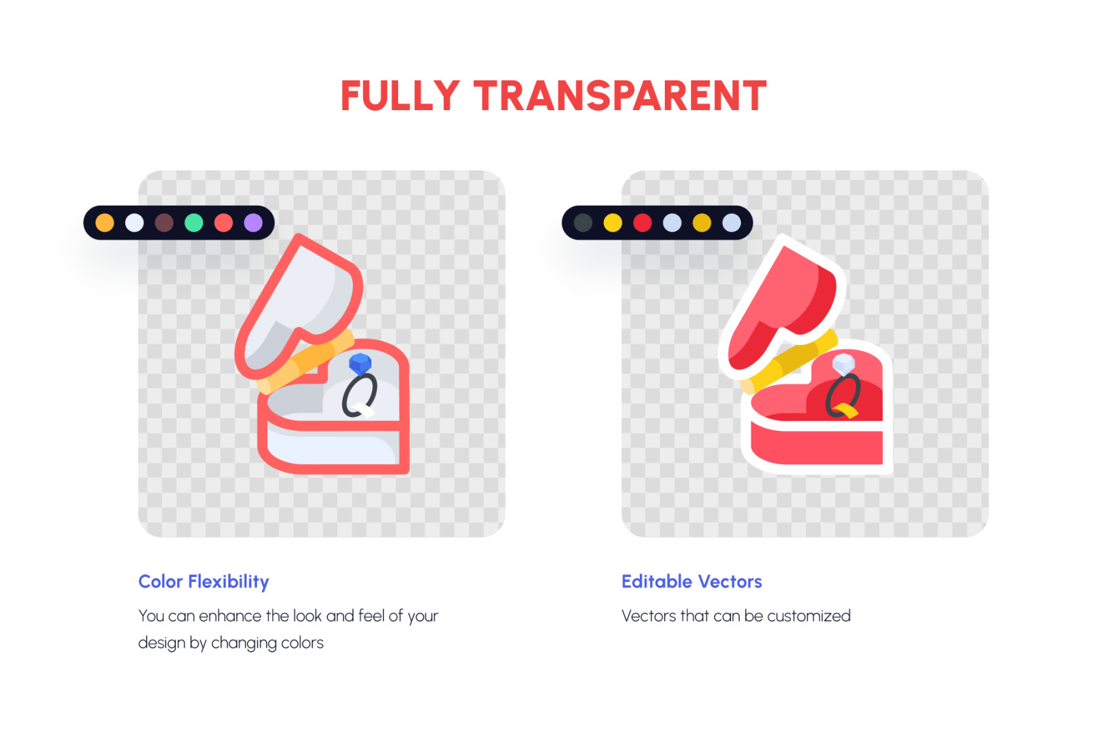 Animated Isometric Valentine Day Icons