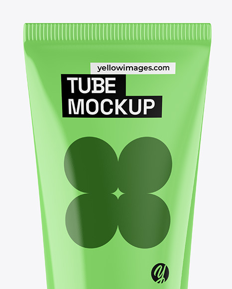 Glossy Cosmetic Tube Mockup