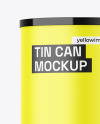 Matte Tin Can Mockup