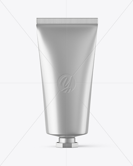 Metallic Cosmetic Tube Mockup