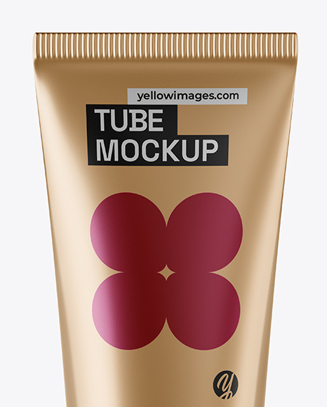 Metallic Cosmetic Tube Mockup