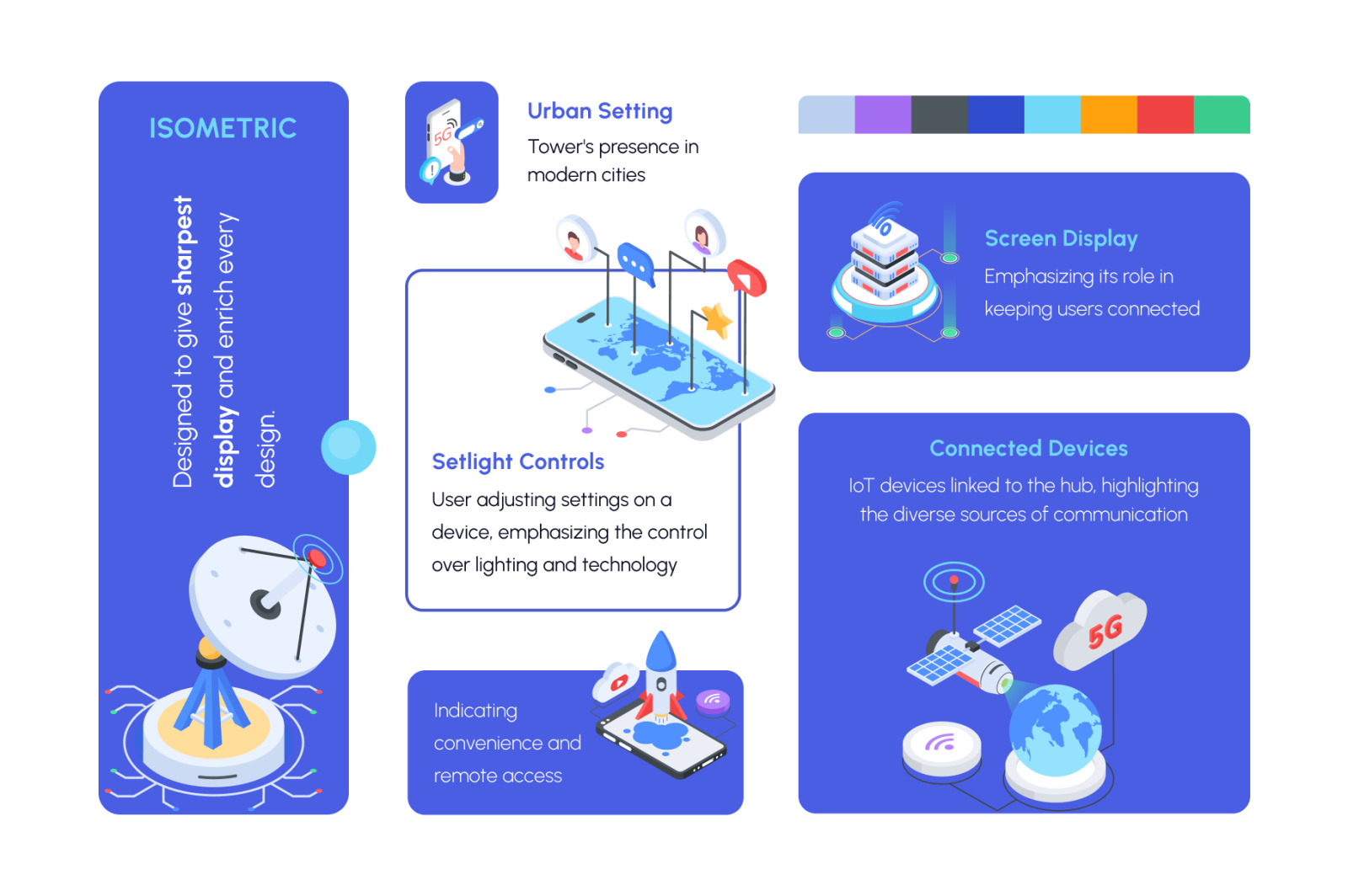 5G Technology and Internet Icons