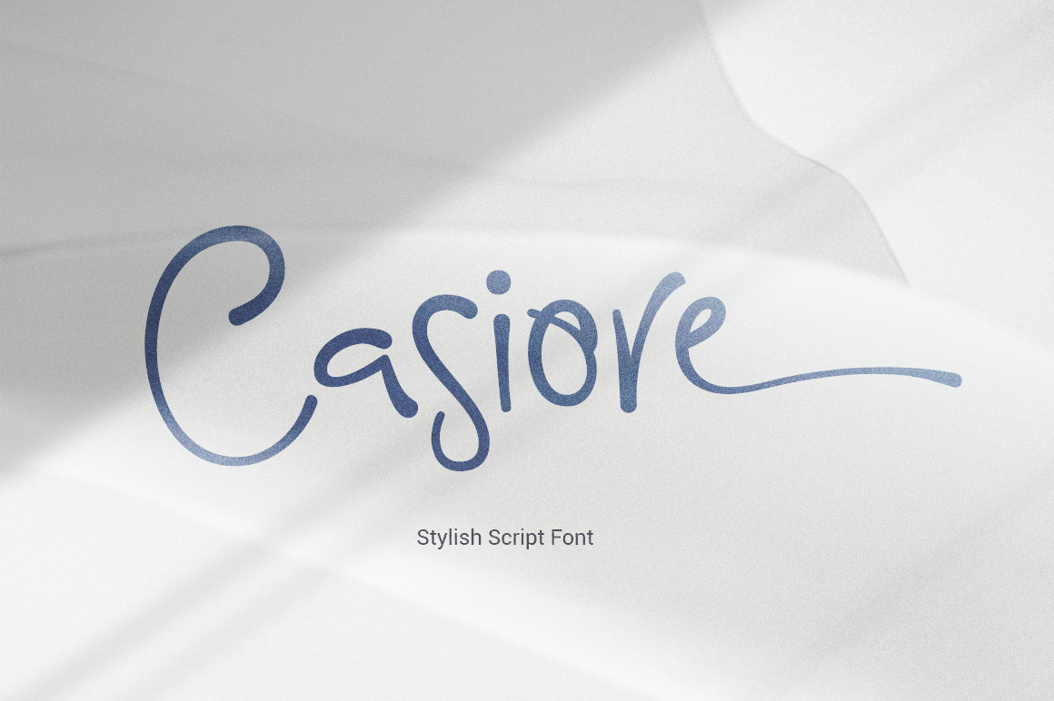 Casiore Brush Font Casiore Brush Font
