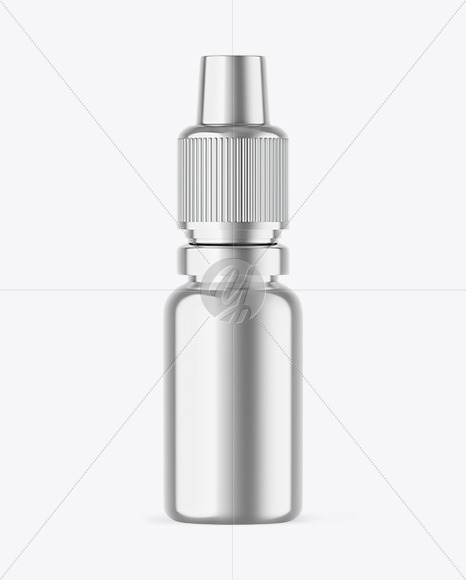 Metallic Dropper Bottle Mockup