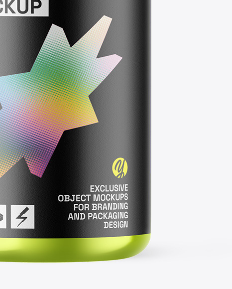 Metallic Dropper Bottle Mockup Metallic Dropper Bottle Mockup