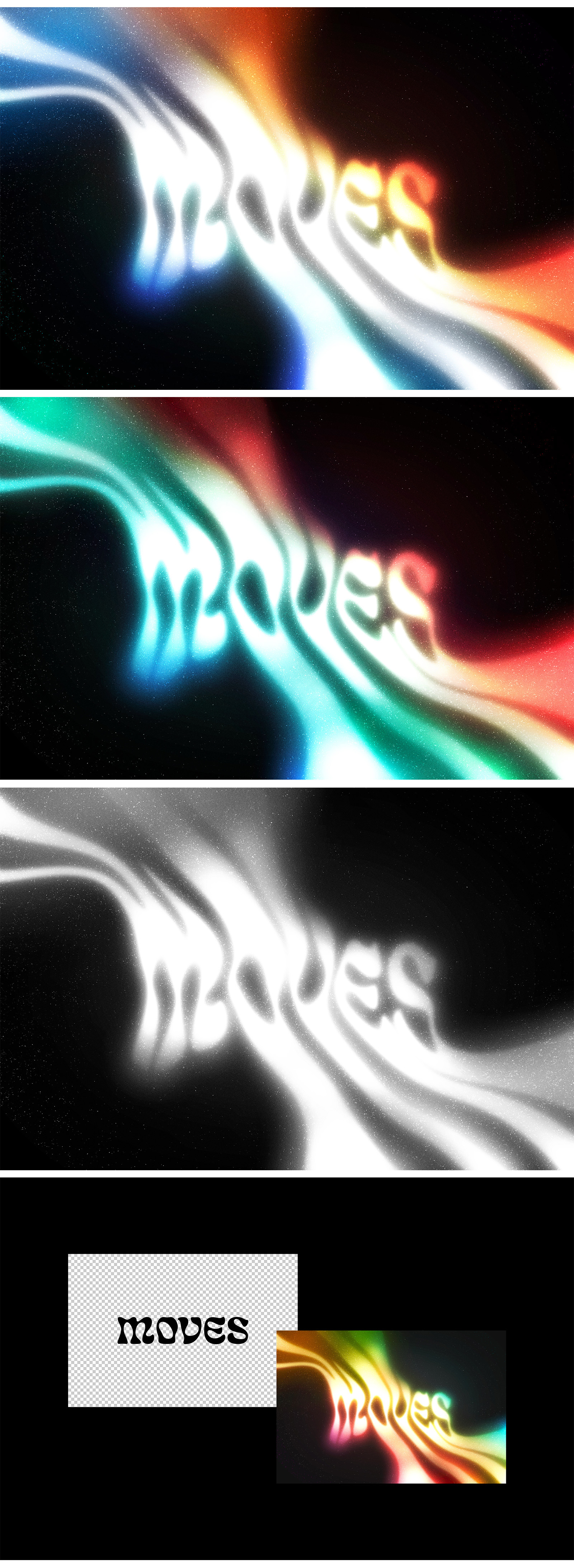 Liquid Glowing Text Effect