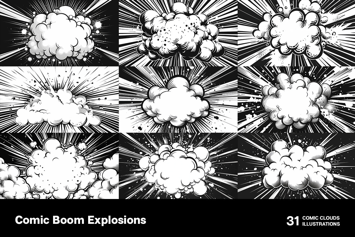 Comic Boom Explosions Comic Boom Explosions