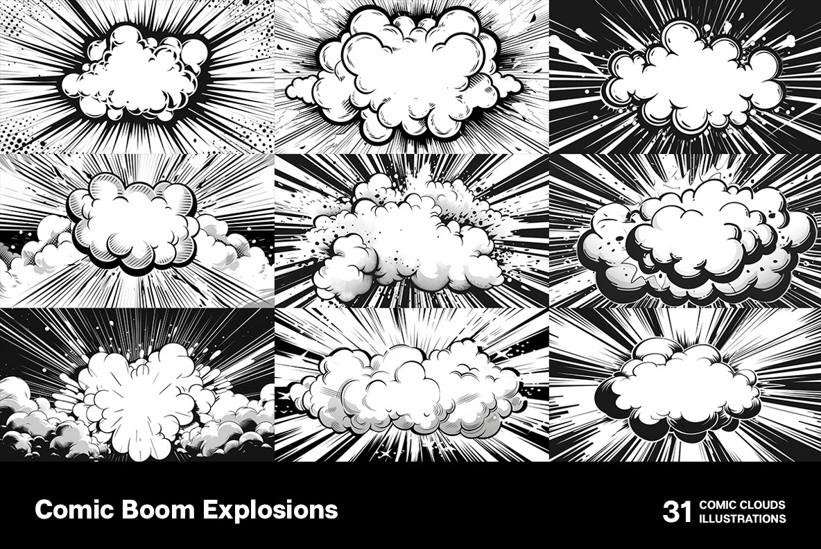 Comic Boom Explosions