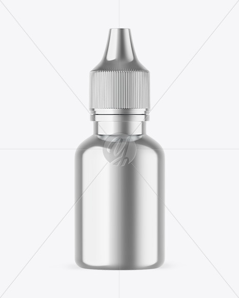 Metallic Dropper Bottle Mockup