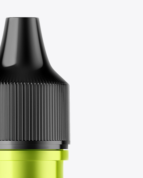 Metallic Dropper Bottle Mockup