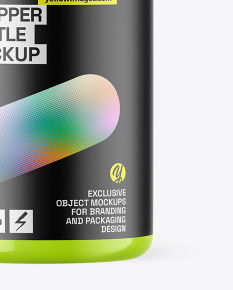 Glossy Dropper Bottle Mockup