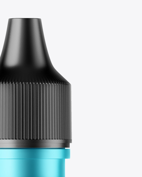 Matte Metallic Dropper Bottle Mockup