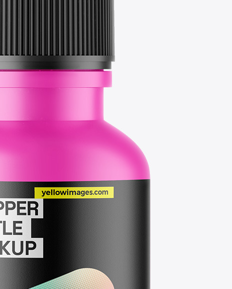 Matte Dropper Bottle Mockup