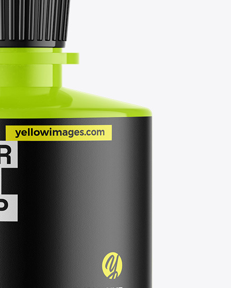 Glossy Dropper Bottle Mockup