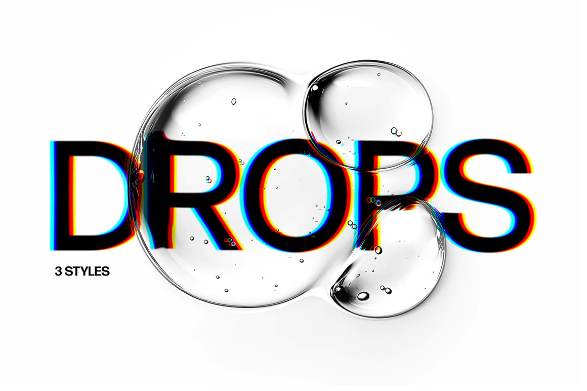 Water Drops Text Effects