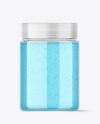 Clear Glass Large Gel Jar Mockup