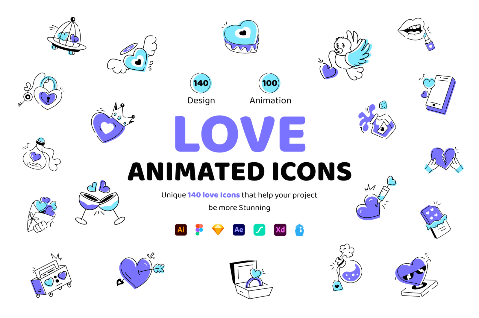 Animated Love Icons