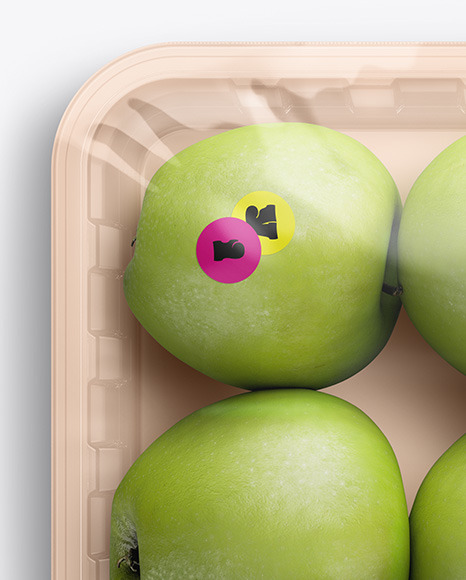 Tray With Apples Mockup